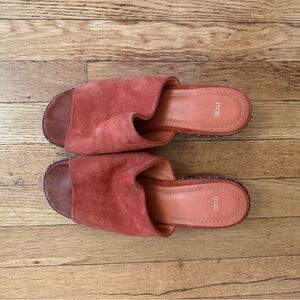 Maje chunky open toed heel